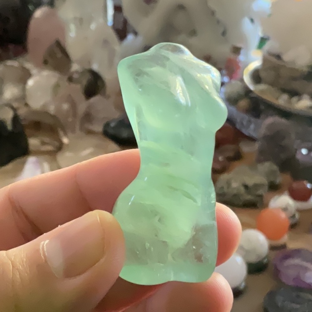 Baja Blast Green Fluorite Lady Body